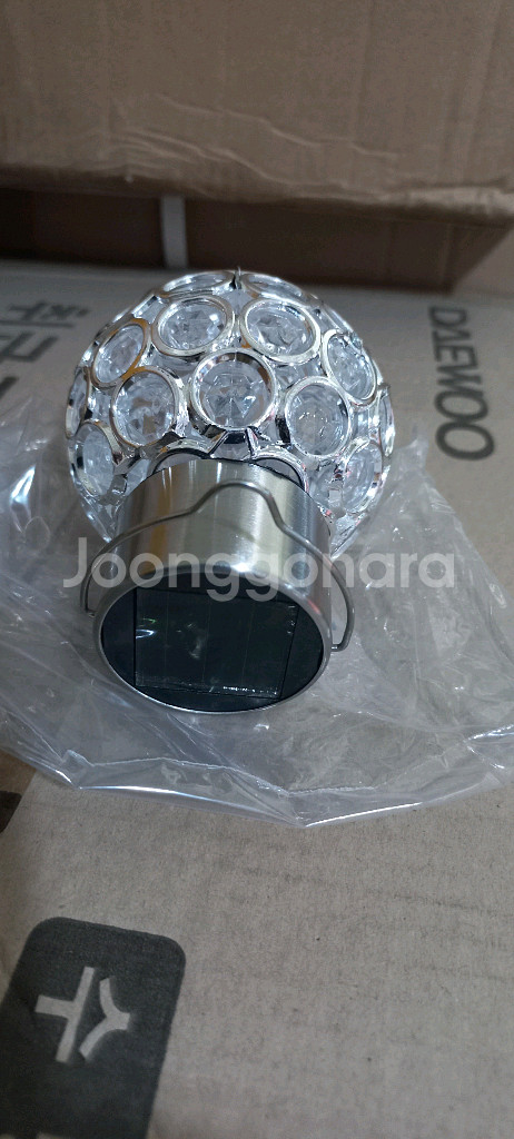 크리스탈 볼 태양광 정원등 인테리어조명 취침무드등--1