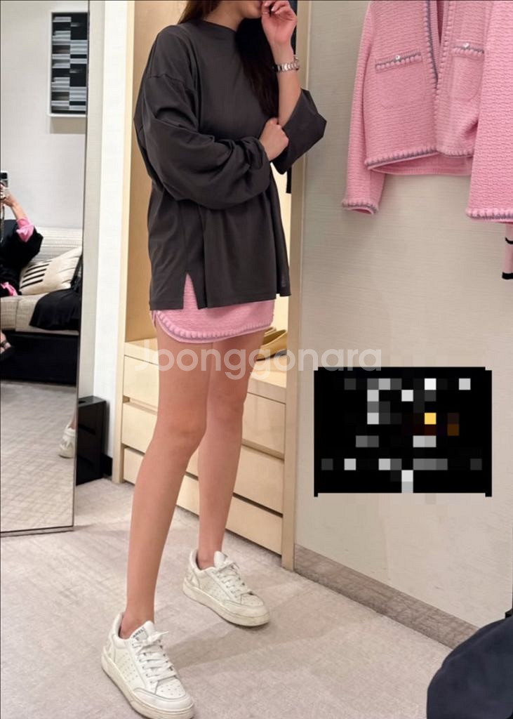 몽또또 arin long sleeve top 차콜--1