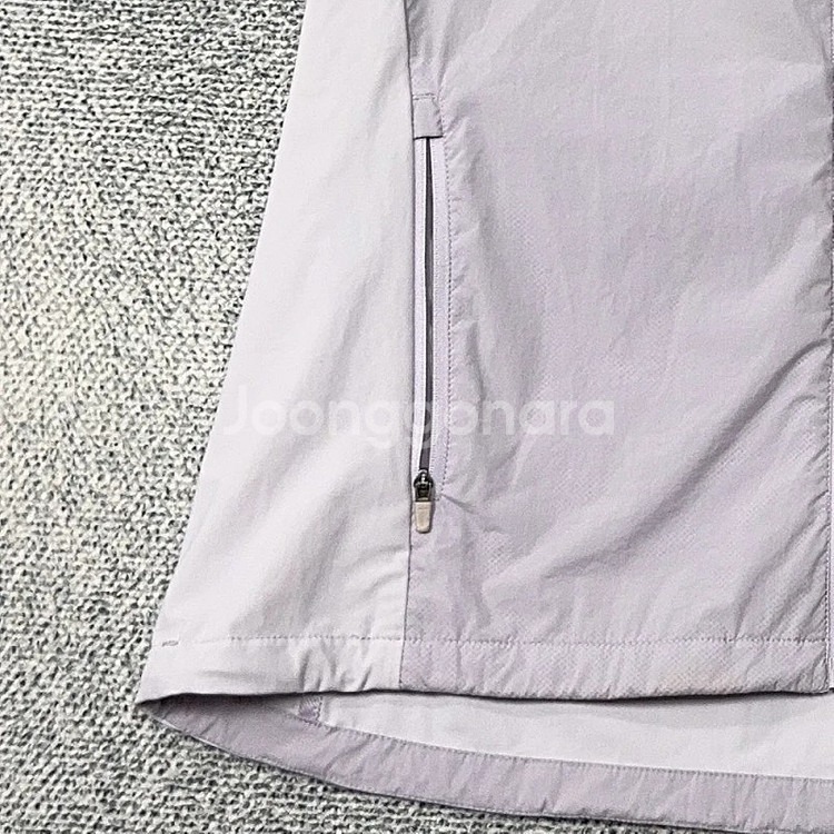 네파 라이트 퍼플 로고 조끼 바람막이 100--4