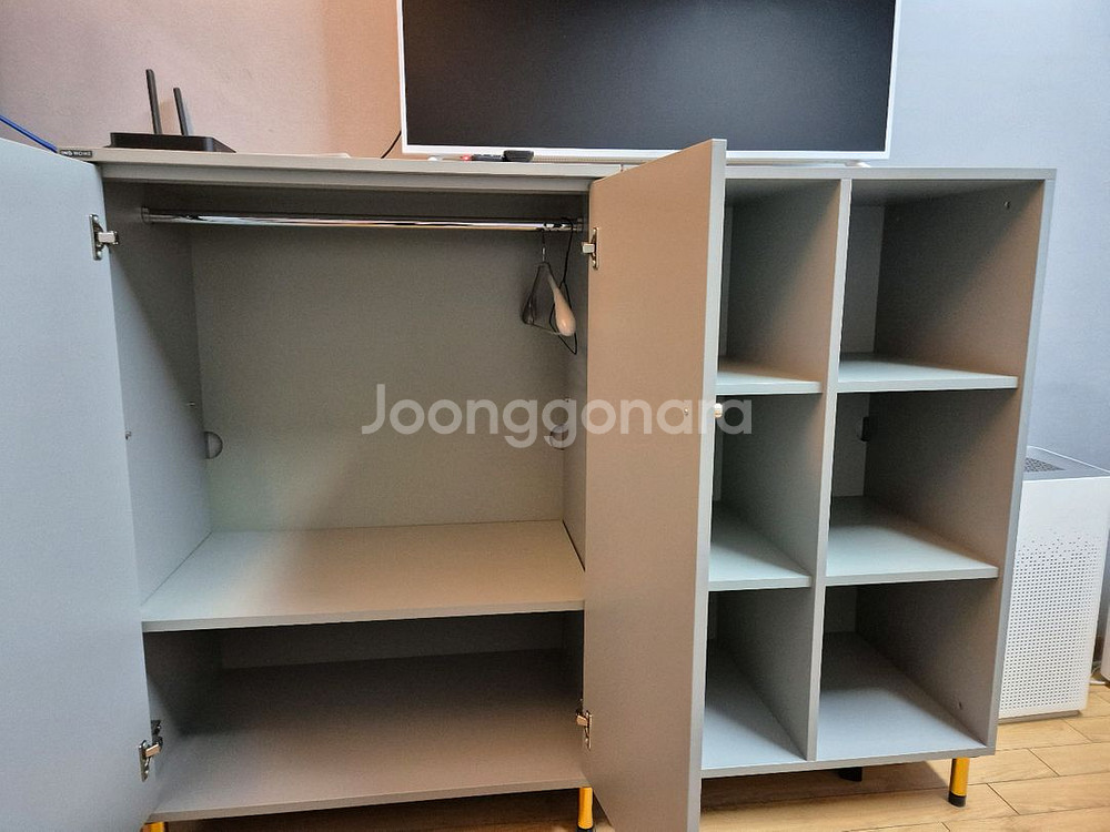 회색옷장겸수납장--0