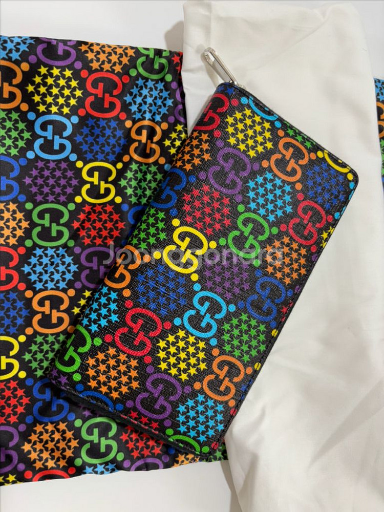 구찌 장지갑 사이키델릭 짚 어라운드--0