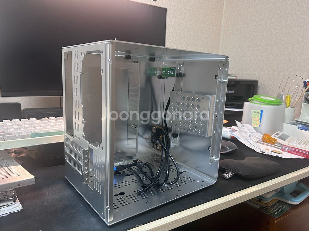 미니 알루미늄 PC 케이스 팝니다.(한성컴퓨터 미니슈트--6