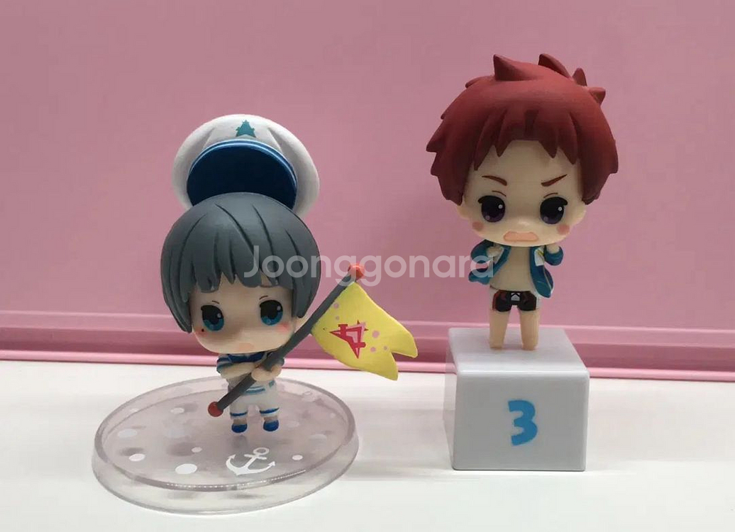 Free! 고전피규어 하루카 마코토 나기사 미니피규어--4