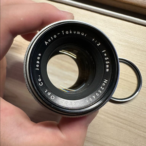 오토 타쿠마 55mm f2 m42 렌즈