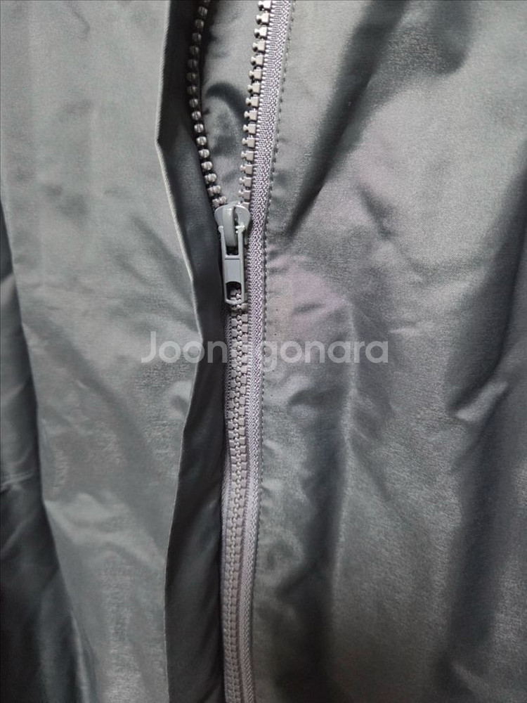 F ~88까지 오버핏 플리츠 후드 집업 롱 자켓--7