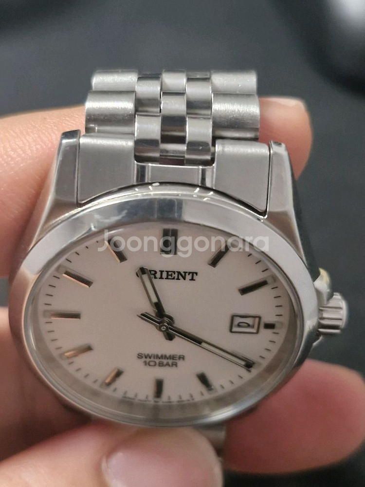 오리엔트 스위머 10bar 흰판 팝니다--2