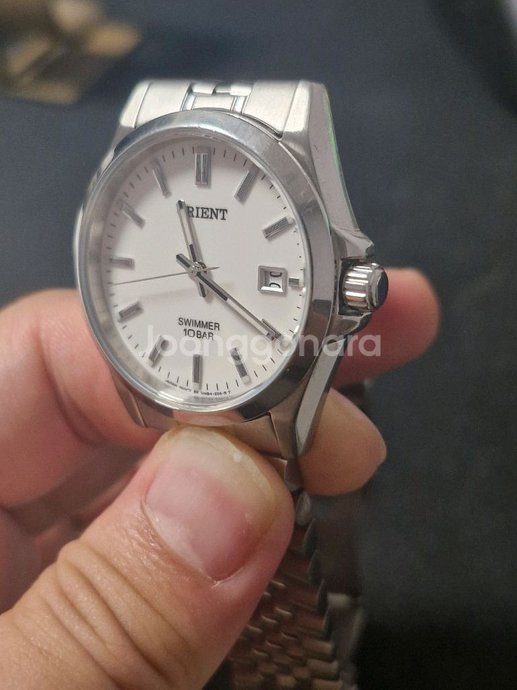 오리엔트 스위머 10bar 흰판 팝니다--4