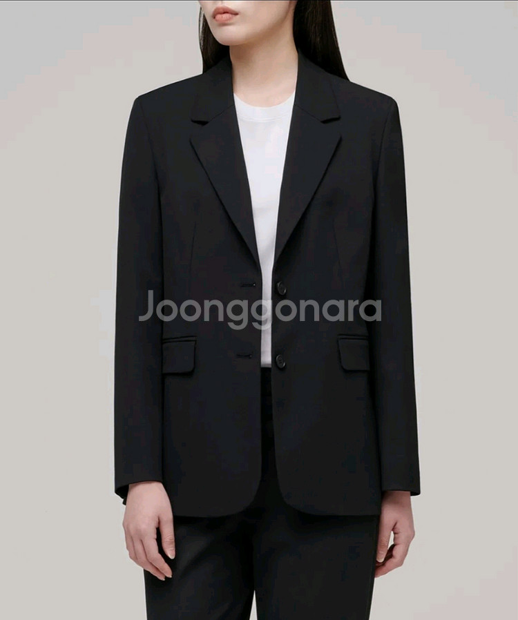 무탠다드 우먼즈 베이식 블레이저 (블랙, M)--1