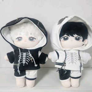 20cm 무속성 솜인형 옷 포함 일괄