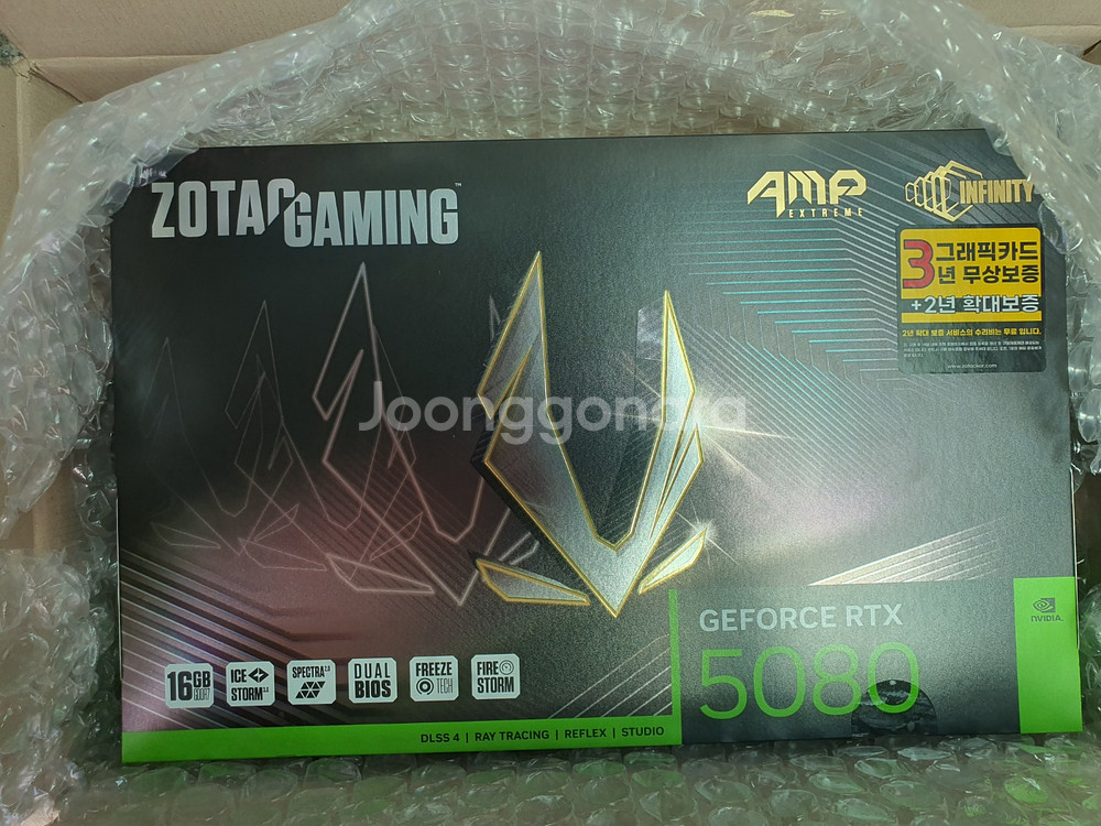 미개봉 ZOTAC RTX 5080 AMP 팝니다--0