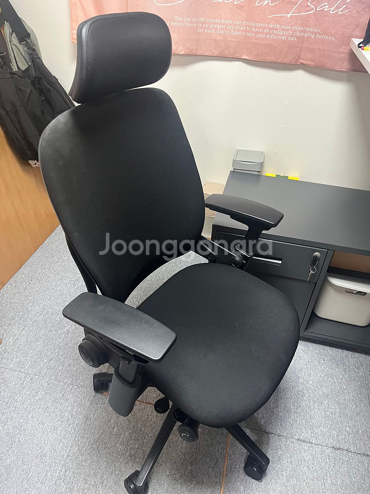 Steelcase 립체어 V2 패브릭 + 헤드레스트--3