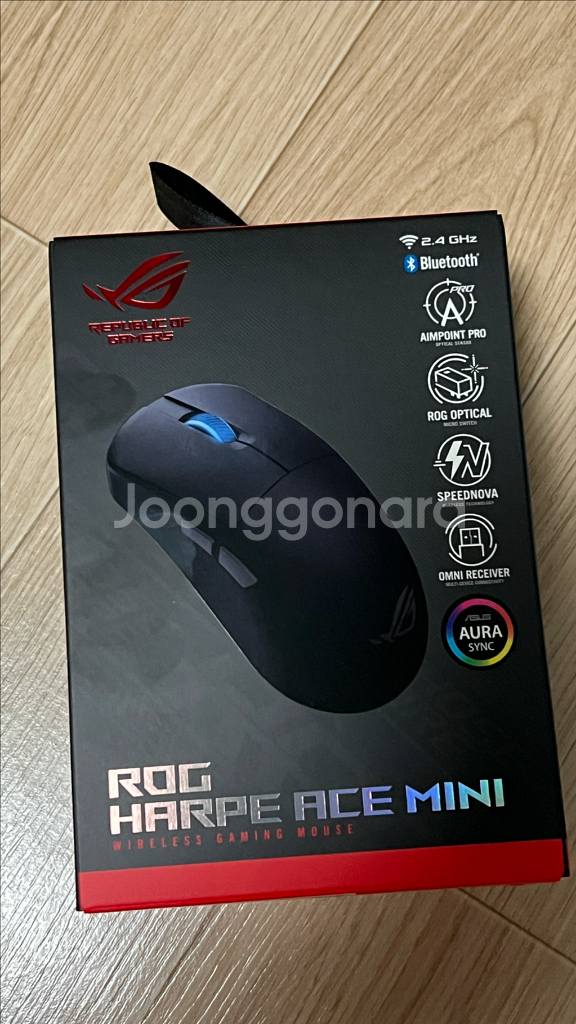 아수스 rog harpe ace mini 마우스 블랙--0