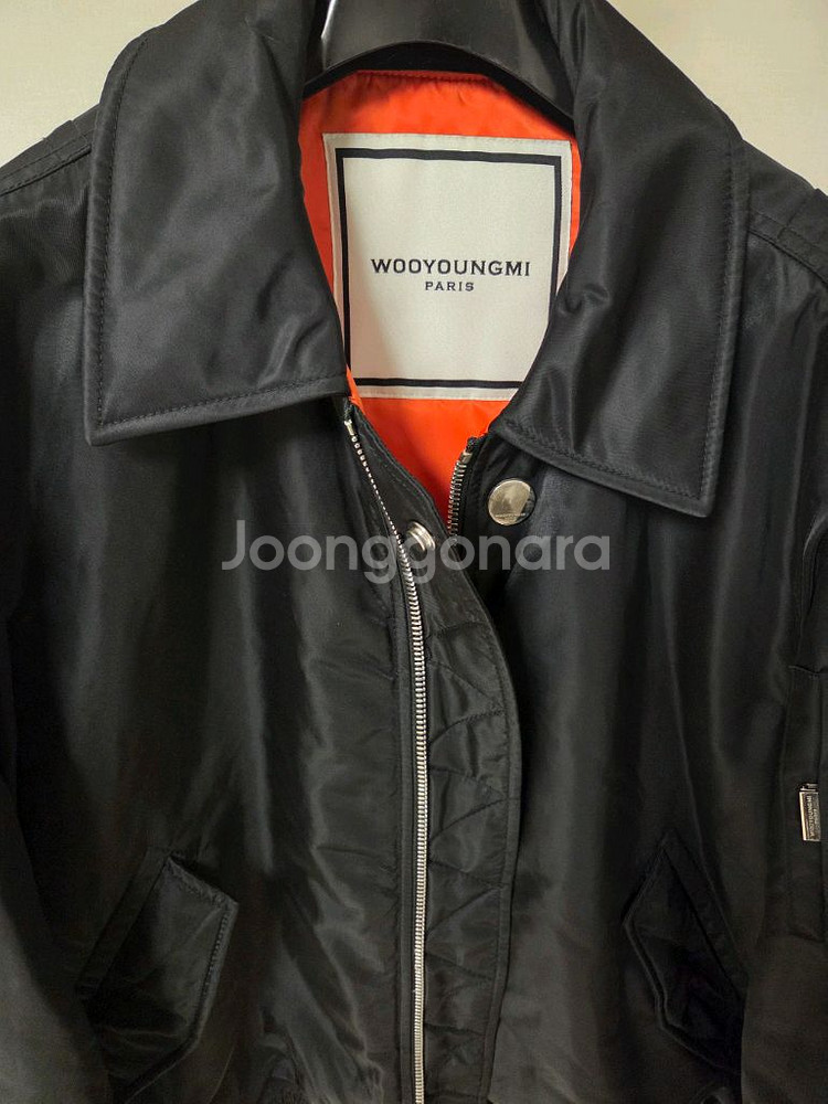 우영미 봄버 ma1 블루종 블랙--2