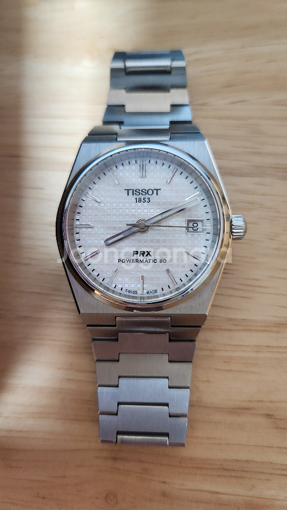 티쏘 PRX 파워매틱 80 35mm 자개 MoP--0