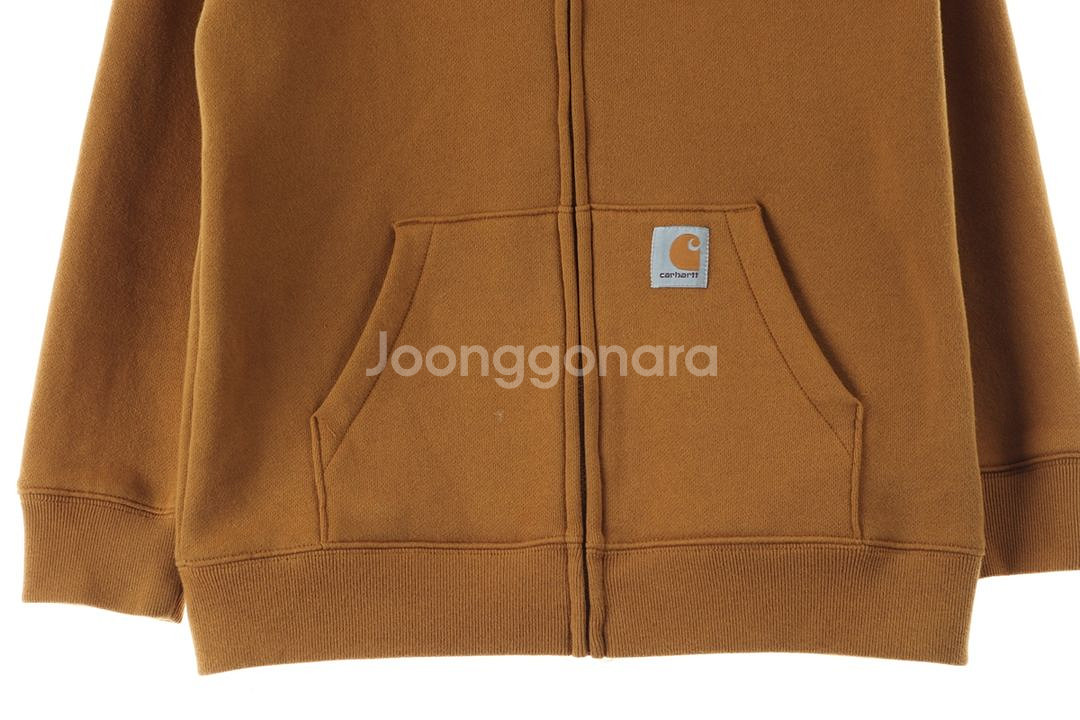 (XS) 칼하트 후드집업 주니어 카멜 한정--3