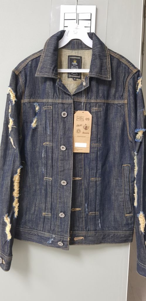 로맨틱크라운 찢청자켓 M 95호 S급! 이미지