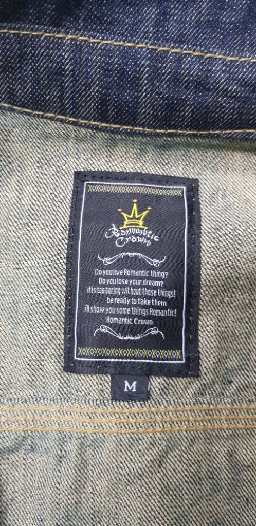 로맨틱크라운 찢청자켓 M 95호 S급! 이미지