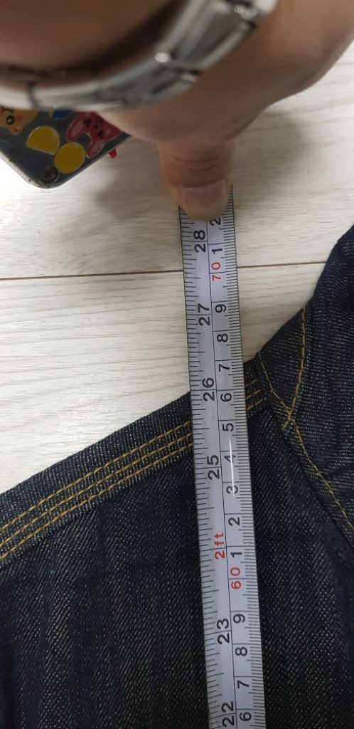 로맨틱크라운 찢청자켓 M 95호 S급! 이미지