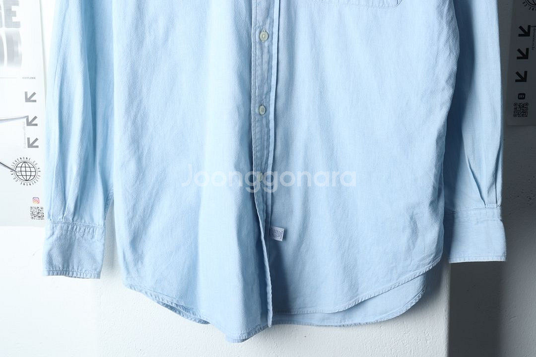 (XL) 폴로 랄프로렌 셔츠 남방 옥스포드 연블루--3