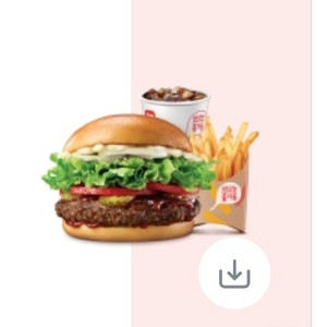 롯데리아 한우불고기 버거세트 기프티콘