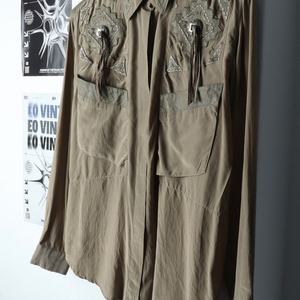 W(L) 브랜드빈티지 셔츠 남방 카키 웨스턴 한정판