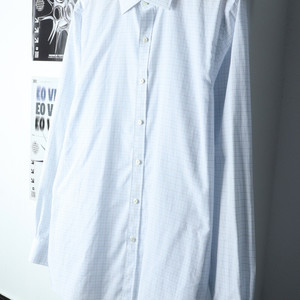 (2XL) 브룩스브라더스 셔츠 남방 체크 연블루