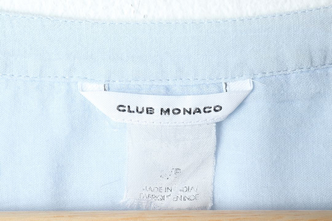 W(S) 클럽모나코 셔츠 남방 한섬 연블루 블라우스--4