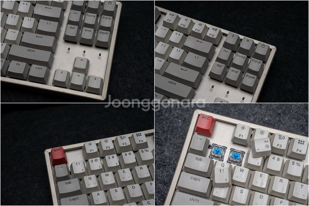 키크론 K8 레트로 non led 알루미늄 버전 청축--2