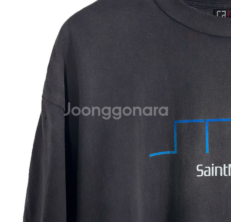 [XL] 세인트 미카엘 플레이스테이션 워싱 로고 티셔츠--3