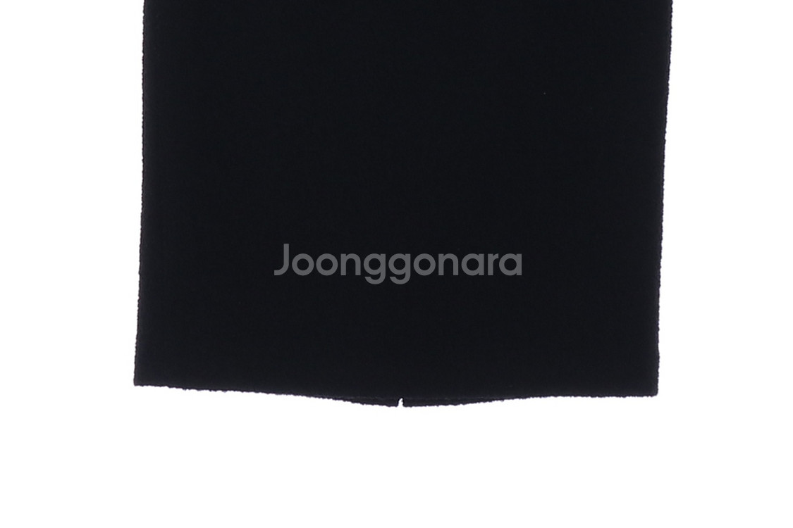 [S]모조에스핀 울97% 블랙 진주 포켓 롱 스커트 치--3