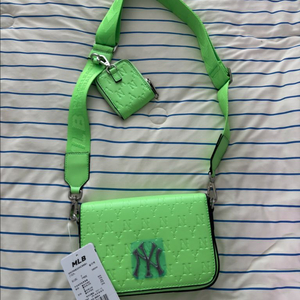 (새상품) 가방 mlb 뉴욕 양키스 그린 크로스백