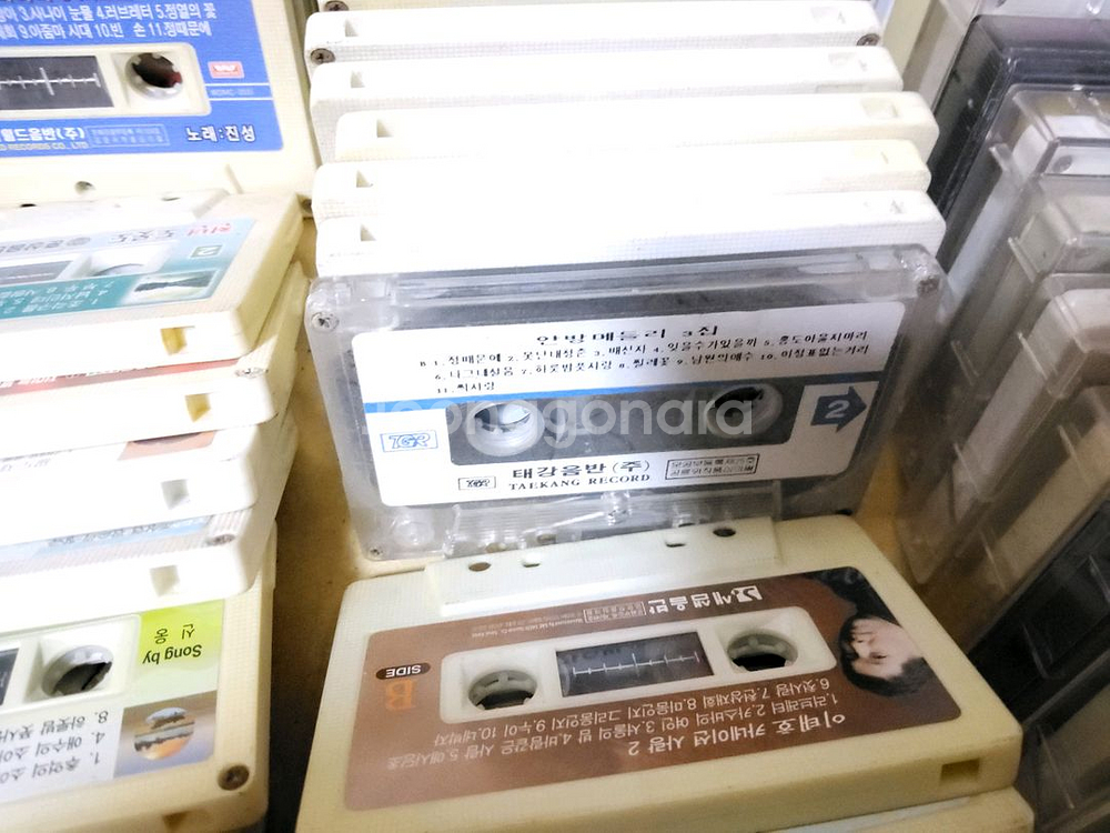 추억의 카세트 테이프 110개 일괄판매 (오디오 앰프--2
