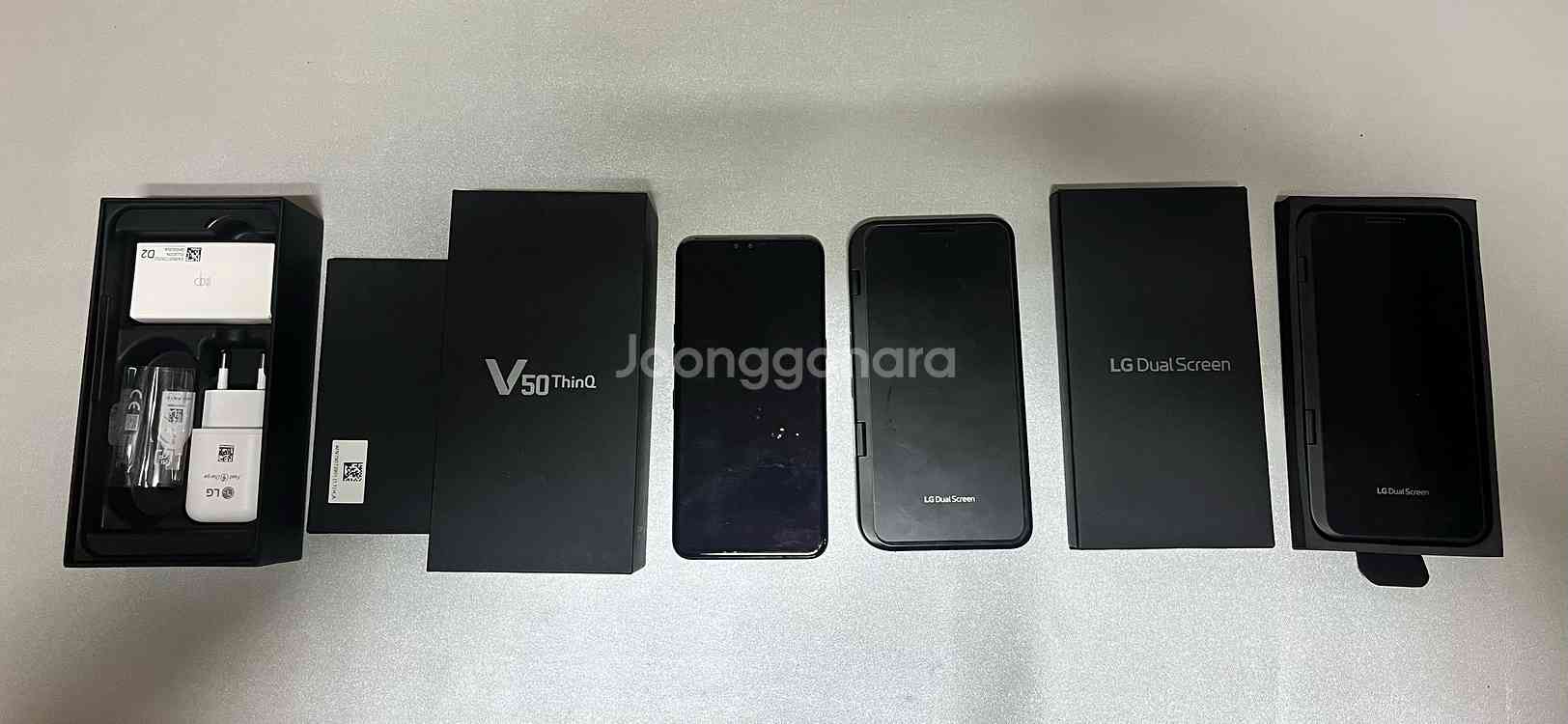 Lg v50 풀박스,듀얼스크린 2개,풀박스모든 기능정상--0