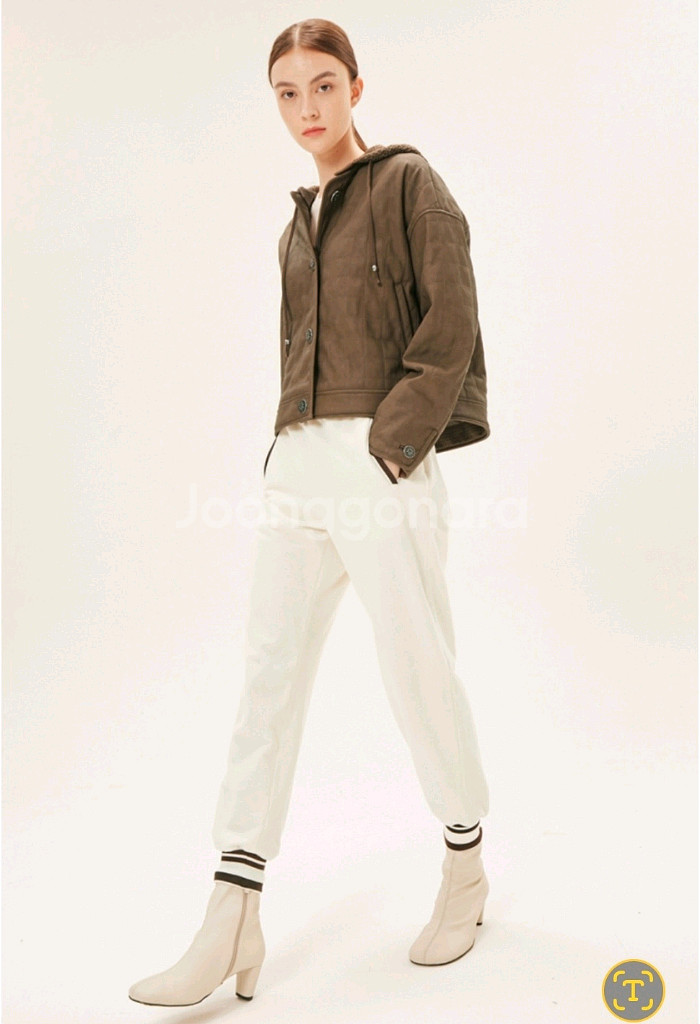 타임 후드 퀼팅 점퍼--0