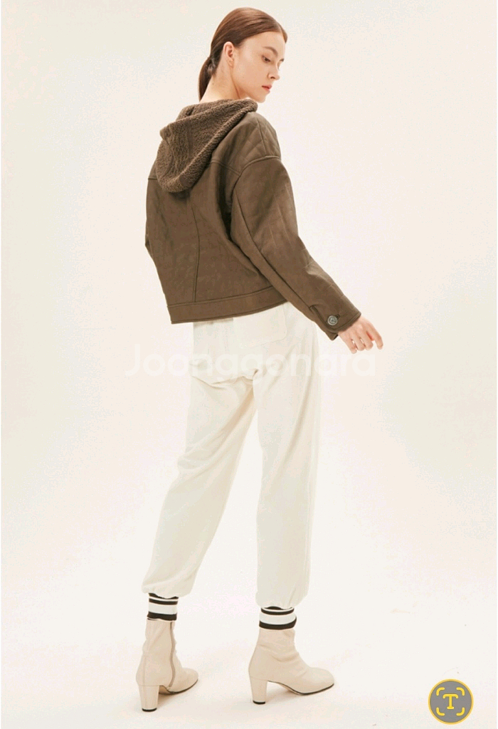 타임 후드 퀼팅 점퍼--1