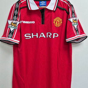 9899 맨유 홈 레트로 베컴 축구 유니폼 풀마킹