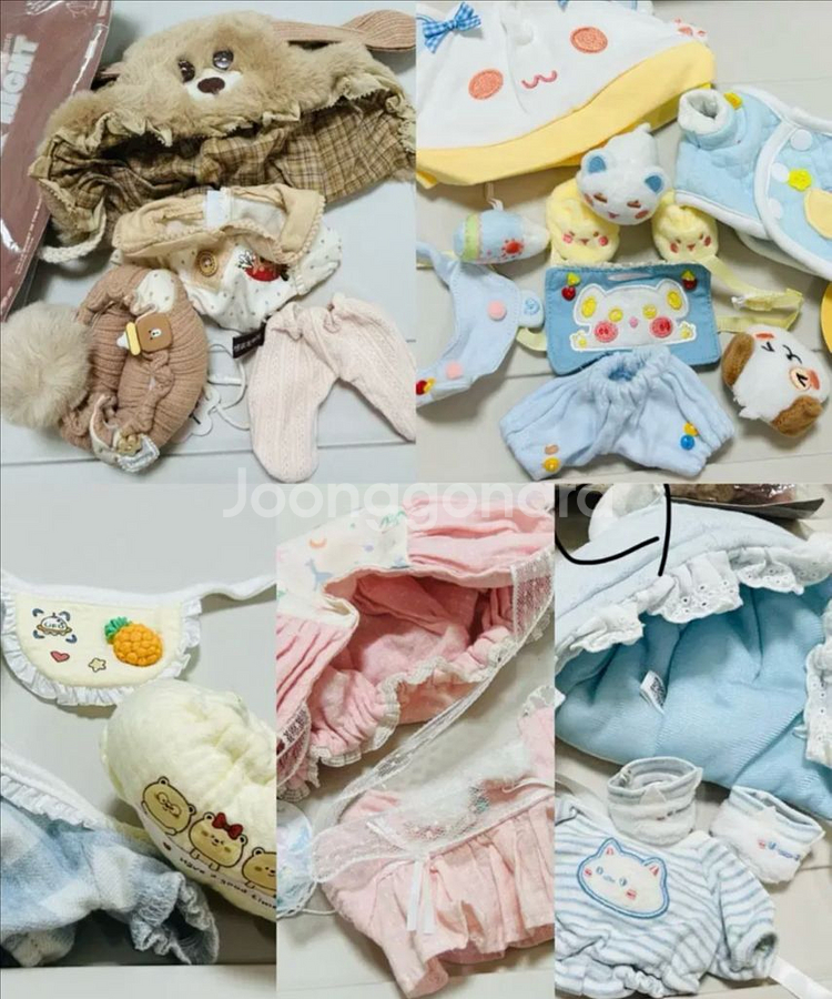 무속성 솜인형 20cm 옷 의상 일괄 판매--0