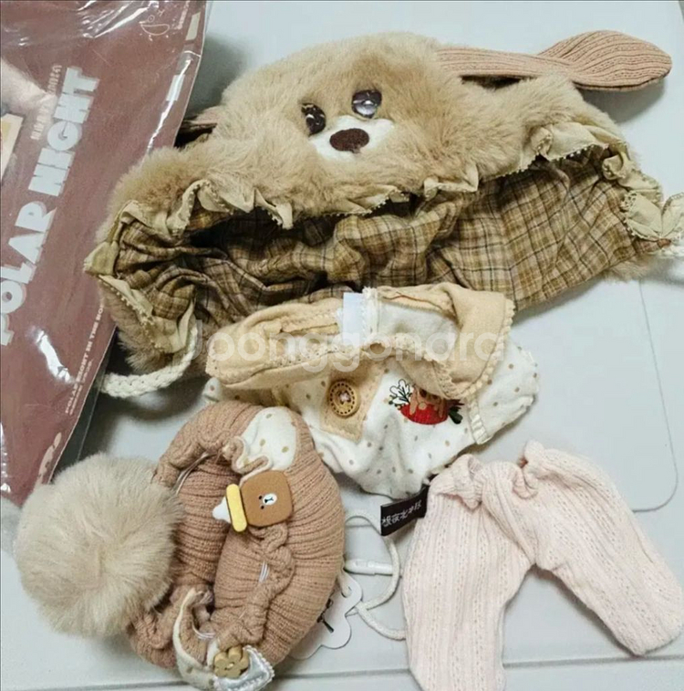 무속성 솜인형 20cm 옷 의상 일괄 판매--1