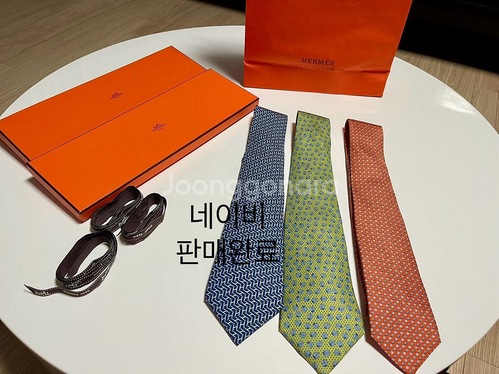 에르메스 넥타이 연두색만거래가능(엘메쇼핑백)--0