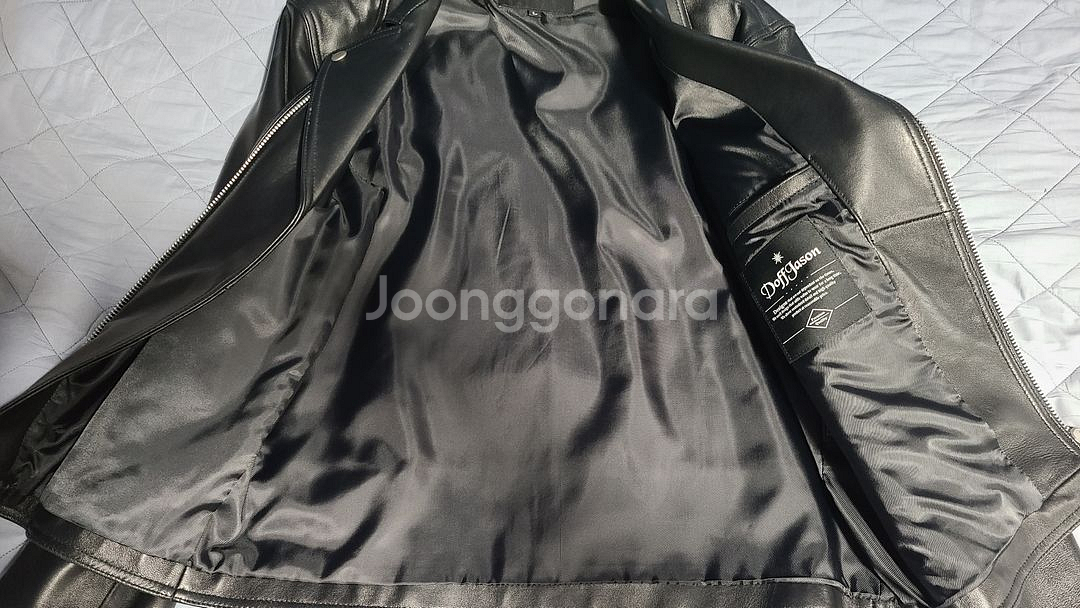 도프제이슨 양가죽 라이더자켓 급처--2
