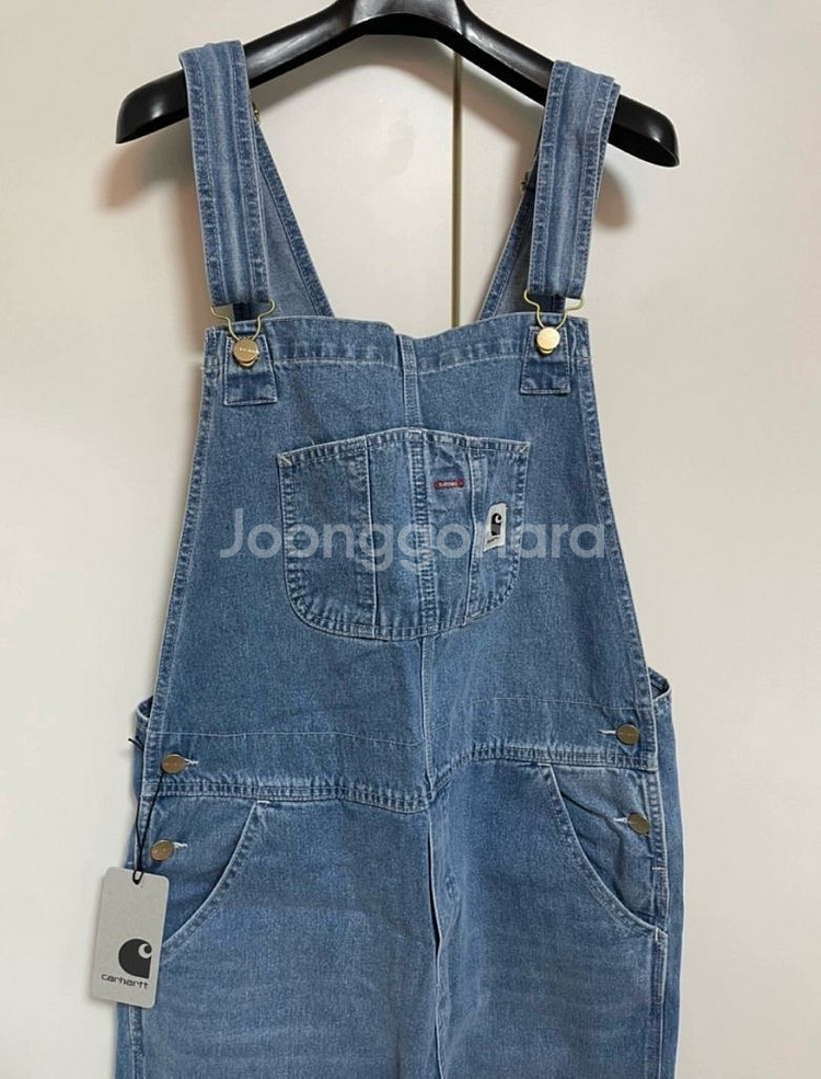 (새상품)칼하트 블루빕데님오버롤 M사이즈--8