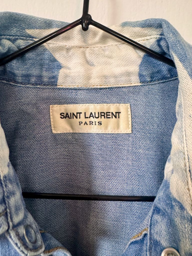 [정품]생로랑 별 데님셔츠 95 남녀공용--2