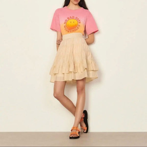 SANDRO 산드로 러플 쇼트 스커트