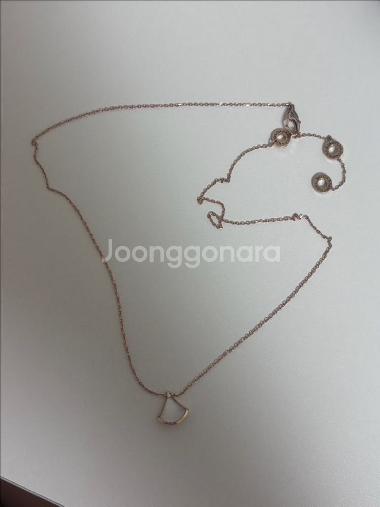 불가리 디바스드림 미니 18k 목걸이--0
