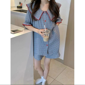 (새상품) 레드 도트 여성 잠옷 세트 M