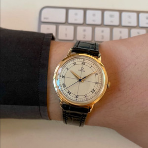 오메가 로만 14K 금통 오토매틱 빈티지 시계