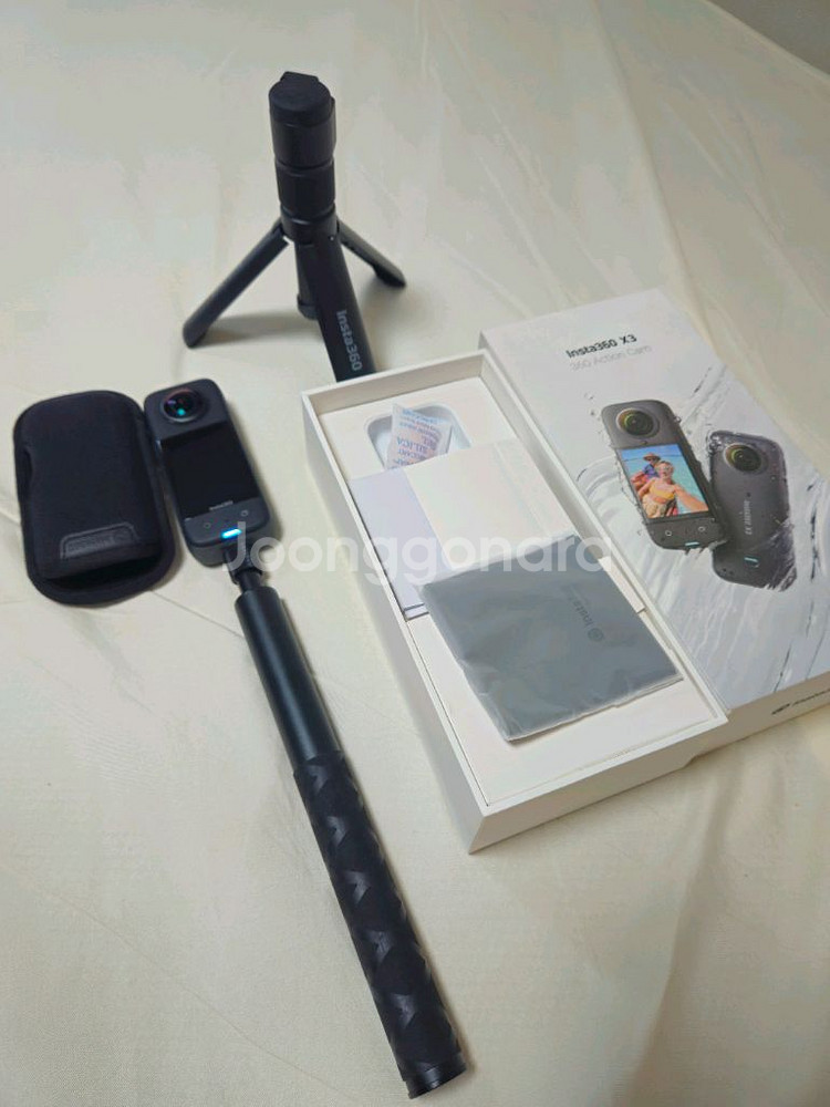 인스타360 x3 (중고) 58gb+128gb--0