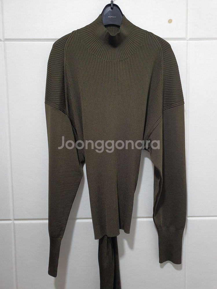 코스 cos 오픈백 리브 니트 탑 사이즈 EUR L--6