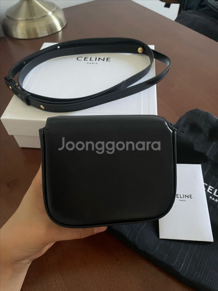 셀린느 클로드 미니 블랙--3