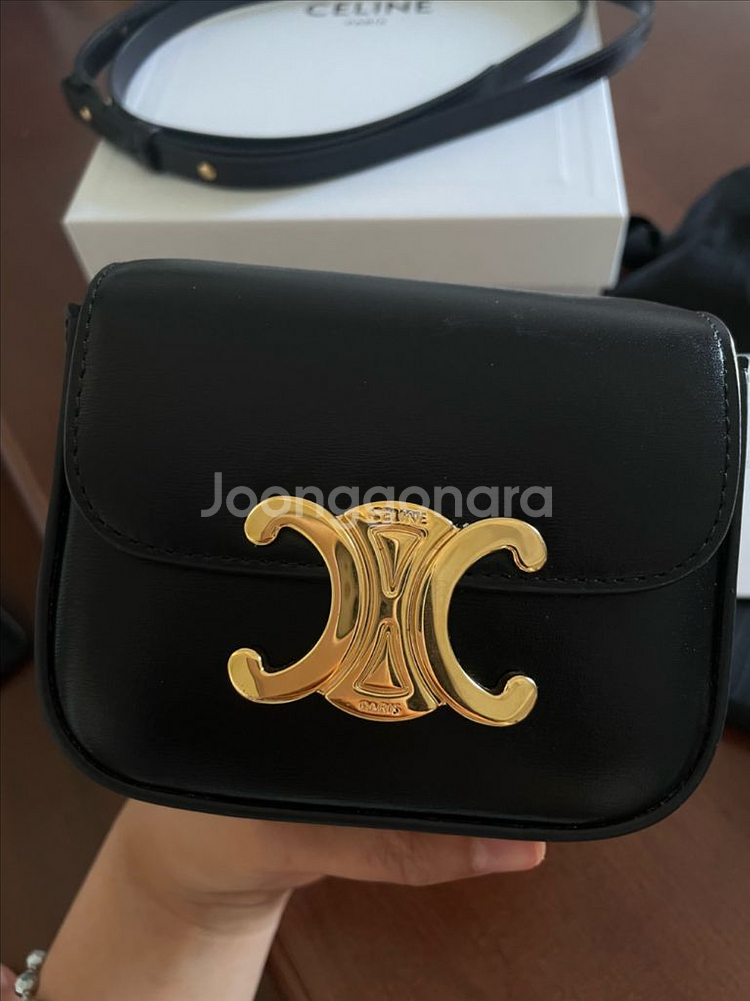 셀린느 클로드 미니 블랙--7